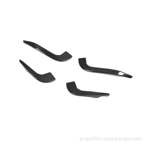 JC Sportline Carbon Fiber RS3 Front Canards for Audi RS3 8V Sedan 2017-2019